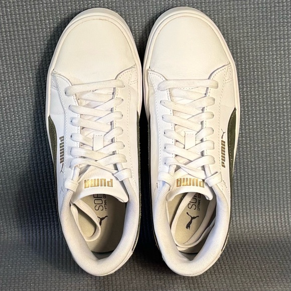 Puma Women’s Smash Platform V3 Mono Twist White Sneakers Size 9 - Picture 5 of 9